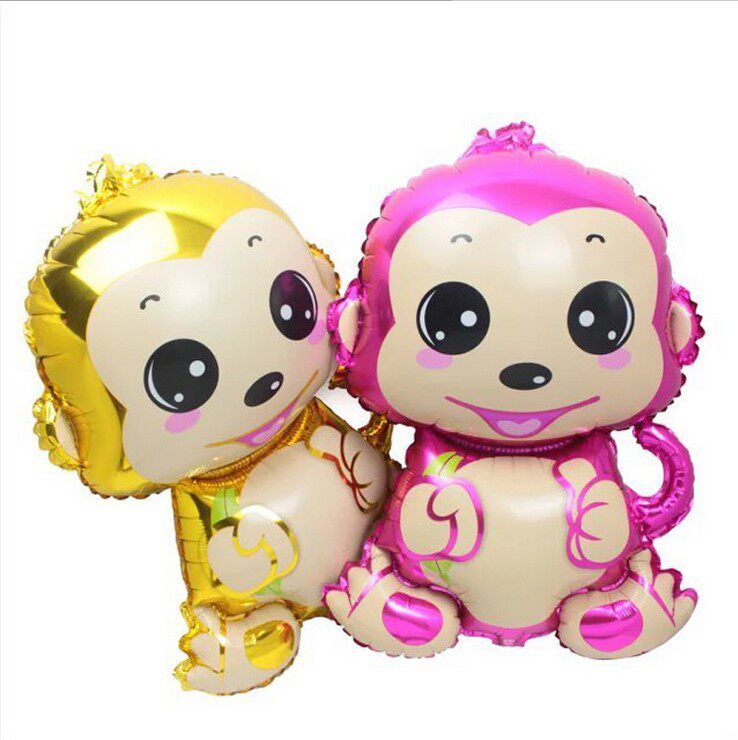 New aluminum film monkey balloon monkey aluminum film balloon monkey king balloon annual party decoration balloon