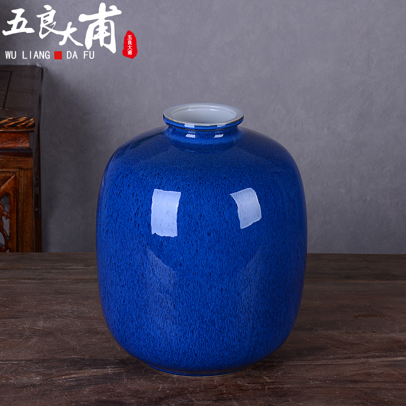 The Custom jingdezhen ceramic bottle home 1 catty 3 kg 5 jins of archaize wind take 10 jins to SanJiu empty jar
