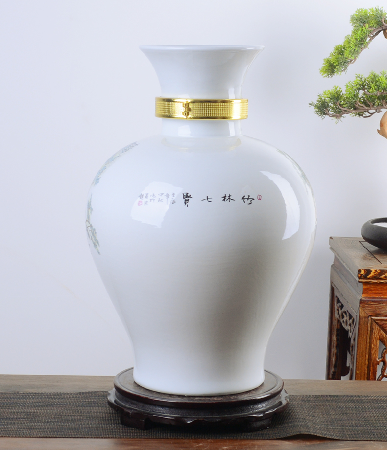 Jingdezhen ceramic terms bottle 10 jins 20 to 30 jins archaize with leading domestic liquor cylinder seal wine jars