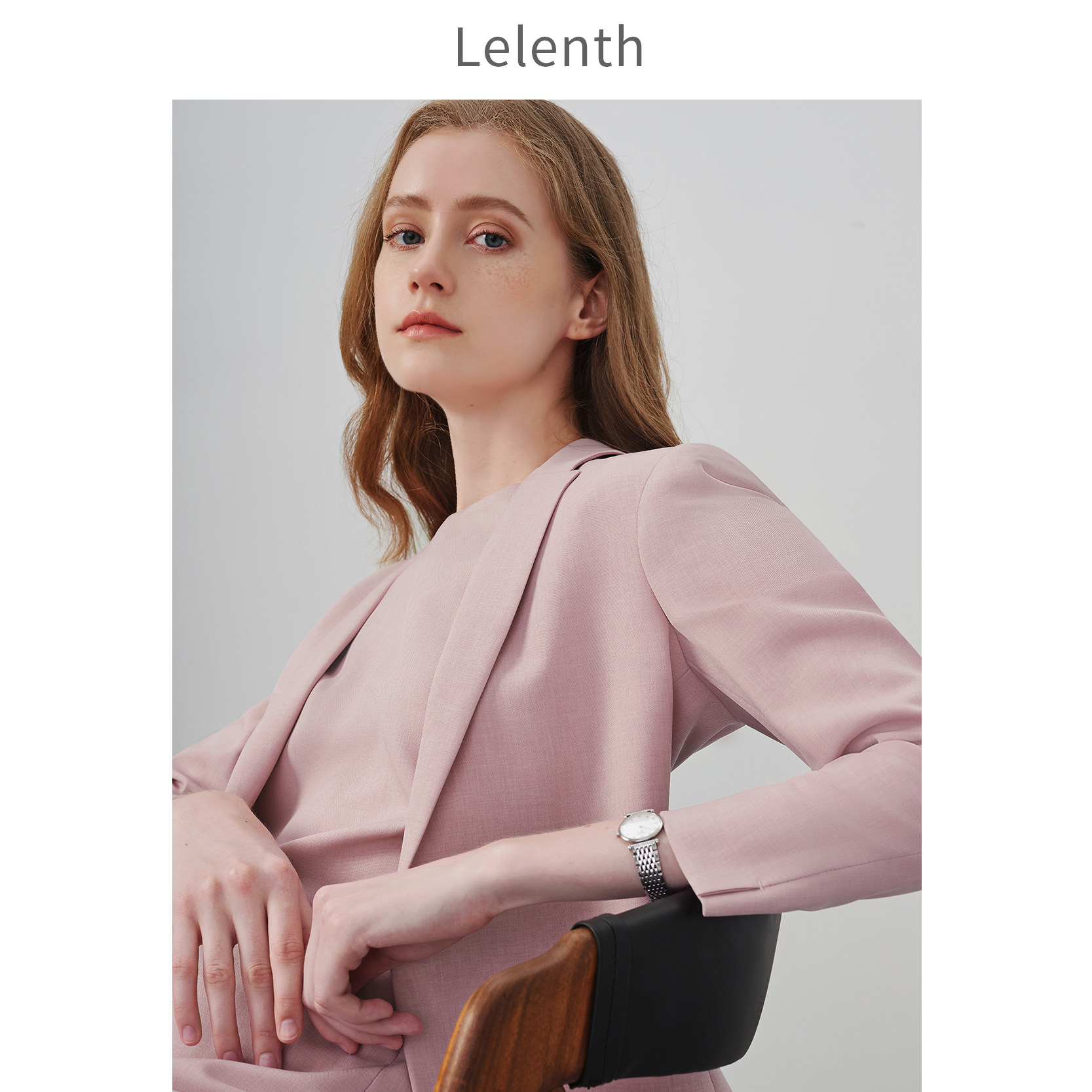 Leren Commuter Minimalist Fashion Suit Jacket Woman 2022 Spring Summer New elegance OL Cherry Blossom Pink Suit