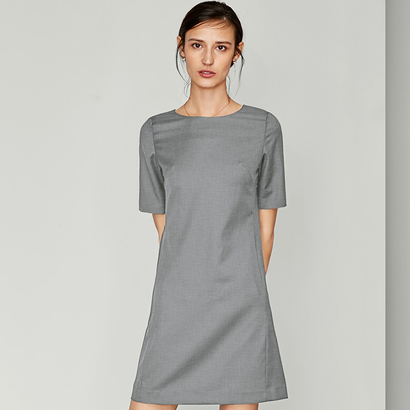 Lehlen Professional Dress Dress Woman 2022 Fall New Formal Occasion Grey Buns Hip Dresses Up to waist Temperament Skirt 