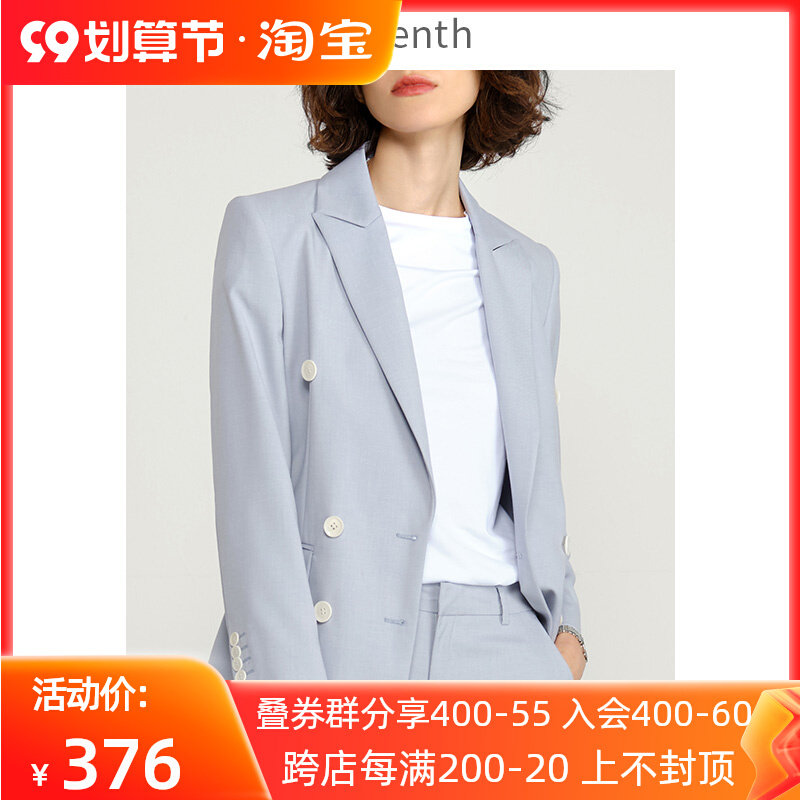 2022 autumn temperament double-breasted suit jacket women's professional casual loose formal suit commuter business suit