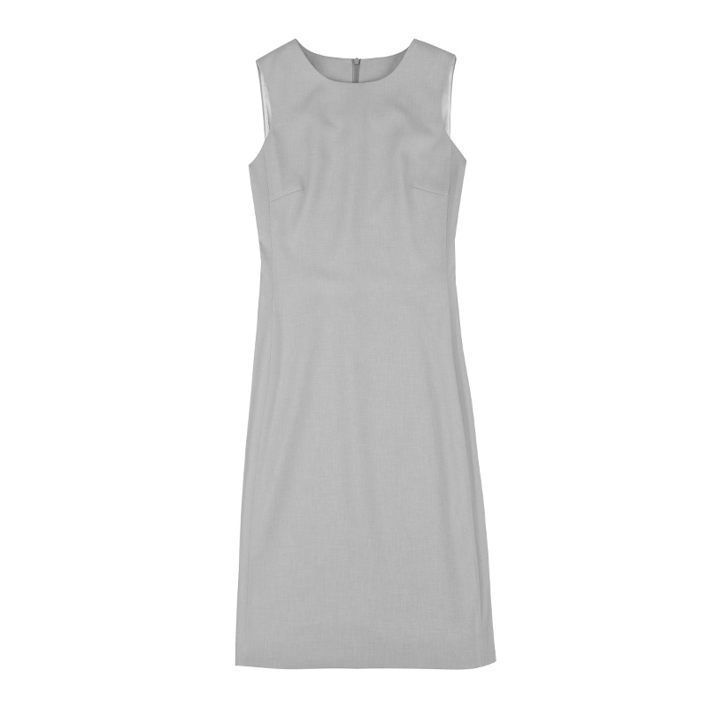 Fall 2022 new professional high-end dress temperament silver gray elegant women's skirt commuter slim midi skirt