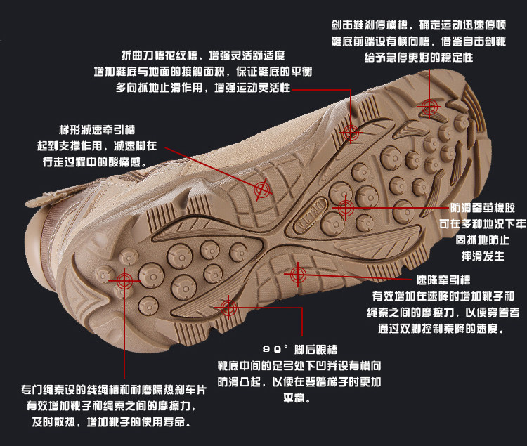 Boots militaires en cuir - chaud - Ref 1402404 Image 25