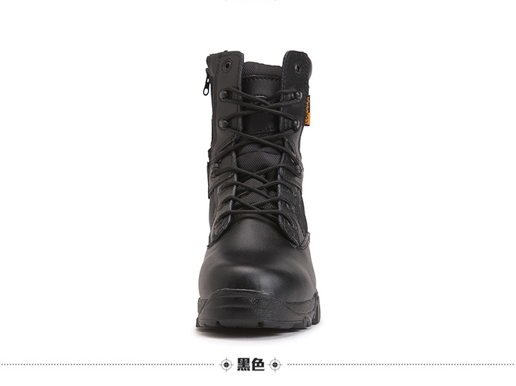 Boots militaires en cuir - amortissement - Ref 1397576 Image 39