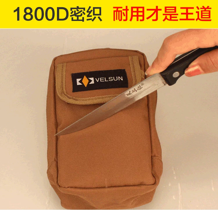 Velsun ngoài trời mở túi điện thoại di động túi nam đa chức năng mini không thấm nước 6 inch súng cao su túi nhỏ