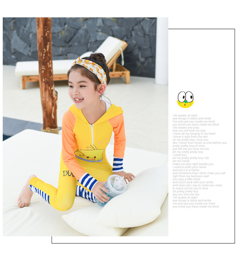 Đồ bơi một mảnh cho trẻ em và trẻ em gái, trẻ em trai, gái, áo tắm dài tay cho học sinh, đồ tắm mùa xuân dễ thương - Bộ đồ bơi của Kid áo tắm trẻ em