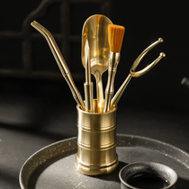 Tea ceremony Six gentlemen tea Kung Fu tea set Tea clip Tea knife Tea spoon Tea brush set Japanese tea making tools accessories