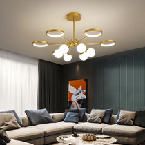 2020 new Nordic chandelier wind minimalist modern creative lamps Restaurant online red lights light lavish home living room light