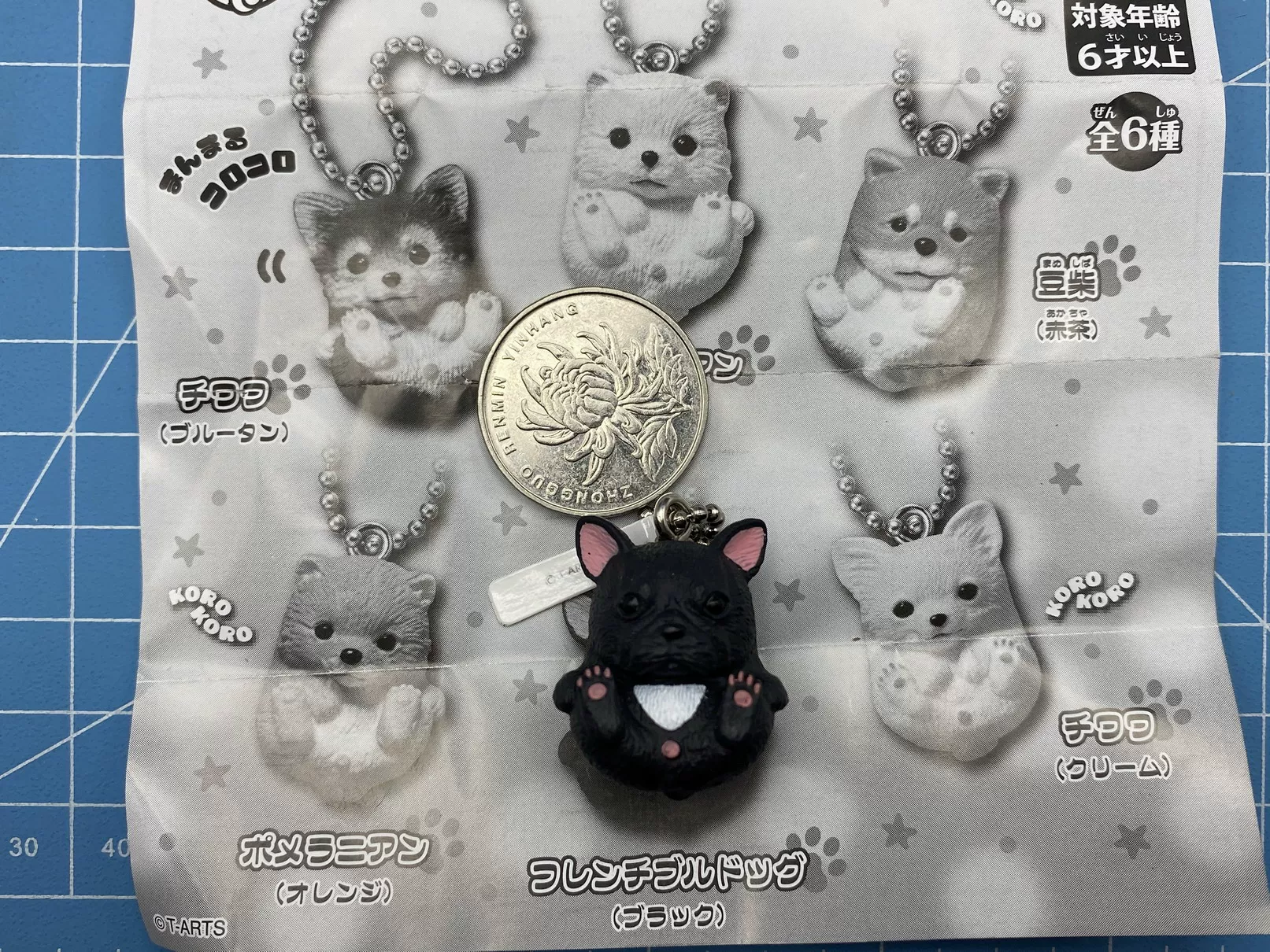 Подлинный TAKARA TOMY Bobo Dog Rolling Puppy Puppy Pendant Gacha Spot