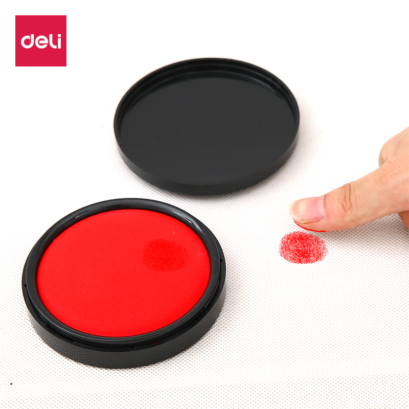 Able Big Number Fast Dry Inds 9870 Indian color Red office Supplies by hand print Fingerprint Small number portable rubber stamp Copper Chapters Red Company Unit Financial Accounting Public Seal Seal Inprint Oil Inprint Clay Box