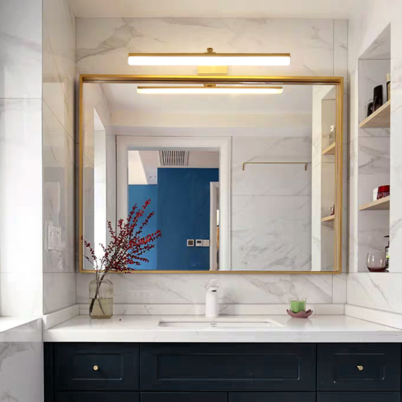 Moon Shadow Mirror Front Light Makeup Room Mirror Cabinet Special Light Lavish Modern Minima Bronze Led Bathroom Wall Lamp Makeup Make-up Light Lamp