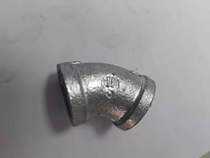 Masteel galvanized pipe fittings hot-dip galvanized 45 ° straight bending inner wire 45 ° elbow fire gas water pipe joint