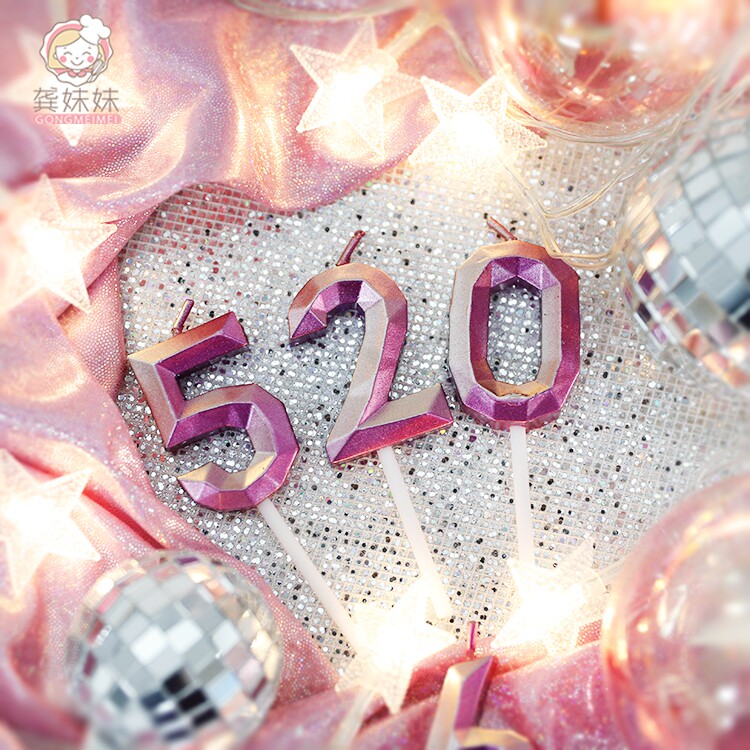 Baking Cake Party Decorations Inwind Multi-Edge Candle Happy Birthday Cake Digital 0-9 Creative Candle Plugin