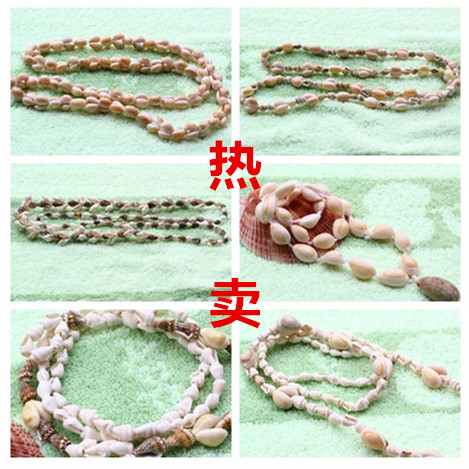 Hot Sale Natural Conch Shell Craft Fashion Women's Necklace Bohemia Joker Island Gift Souvenir
