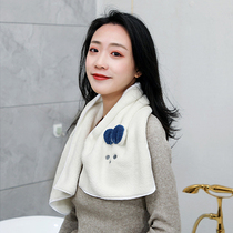 Non-cotton Korean cartoon dry towel micrometer facial towel coral fluff soft absorption adult bath towel without hair