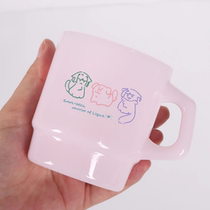 (Ready stock) FF14 Final Fantasy 14 (first generation light) fan peripheral pink jade cup thermal tumbler set