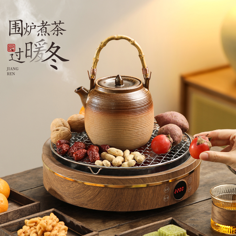 Surround stove cooking tea electric stove appliance complete winter home indoor plug-in electric ceramic stove suit net red cooking tea stove teapot-Taobao
