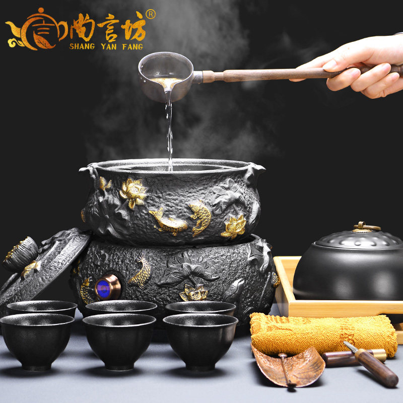 Tea Boiler web celebrity Ceramic Tea Boiler Household Gansu pot tea automatic electric pottery stove ancient set