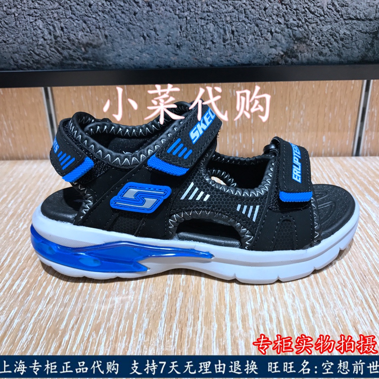 Giày dép trẻ em Skechers Nhấp nháy thoải mái Giày đi biển bình thường Dép 90555N / L - Giày dép trẻ em / Giầy trẻ giày trẻ em xuất khẩu