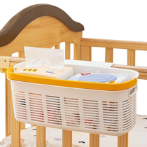 Bedside hanging basket childrens bedside storage bag baby playpen diaper table storage box baby diaper hanging bag
