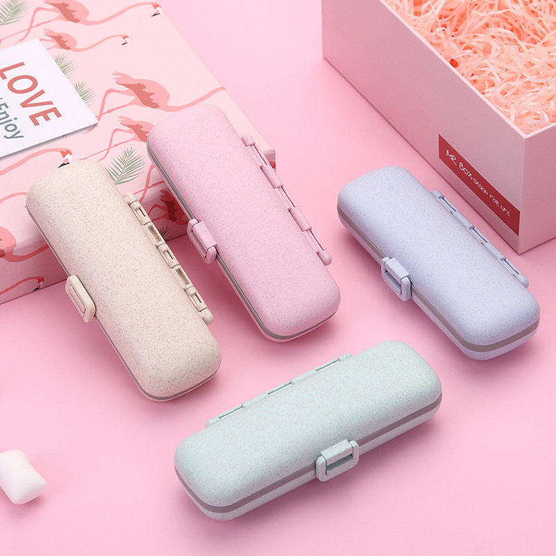 Portable Small Medicine Box Medicine Case Week Travel Carry-on Drug Ingots Pill Split kit Japanese Mini Pillbox