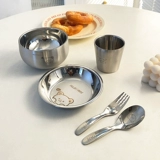 Детская посуда для прикорма, комплект, супница из нержавеющей стали, защита при падении, защита от ожогов