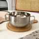 316 stainless steel children's bowl double-layer thickened double-ear soup bowl with handle eating bowl baby bowl prevent falling and hot