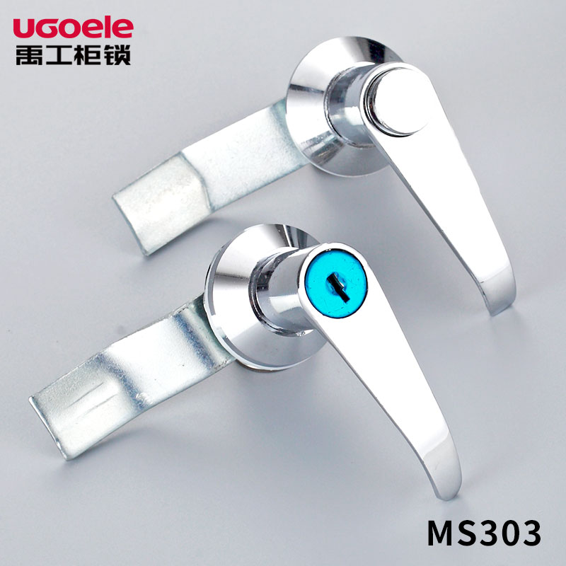 Outdoor Distribution Box Cabinet Door Lock MS303-1 Long Handle MS303-A Industrial Sheet Switch Cabinet Handle Lock Fire