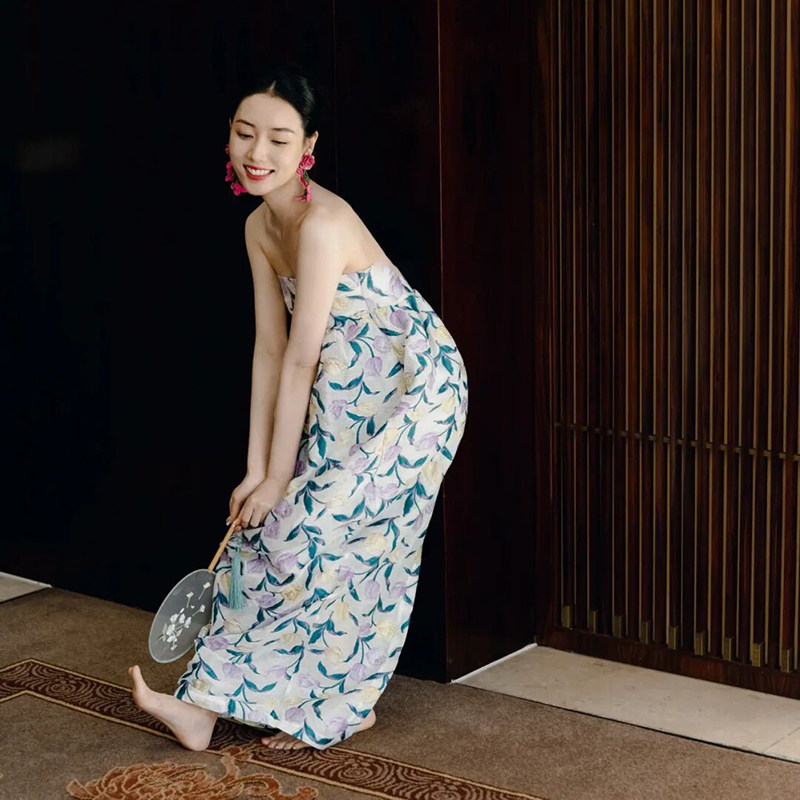 Huajian niche tube top jacquard bridal morning gown photography photo dress wedding party maternity tutu skirt