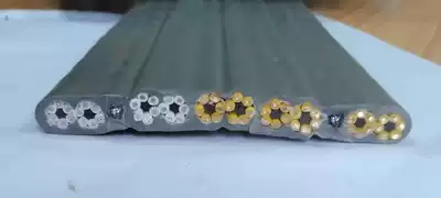 Supply 60 core 0 75 square steel wire flat line crane driving flat line driving cable elevator accompanying cable