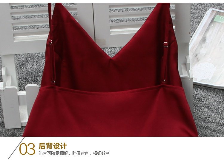 Bộ đồ ngủ mùa hè tâm trạng nữ gợi cảm mùa xuân và mùa thu băng lụa mới v-cổ sling váy ngủ backless nữ mùa hè phiên bản Hàn Quốc của dịch vụ gia đình đầm đẹp giá rẻ