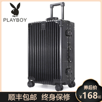 Flower Playboy suitcase Suitcase Aluminum Frame Pull Rod Box Universal Wheel 20 female male 24 student password box 28 inch