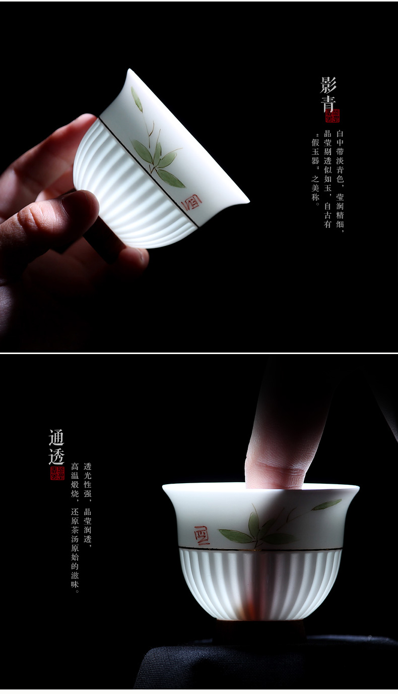 Mingyuan FengTang all hand hand sample tea cup thin foetus masters cup hot creative Japanese ceramic cups individual cup M