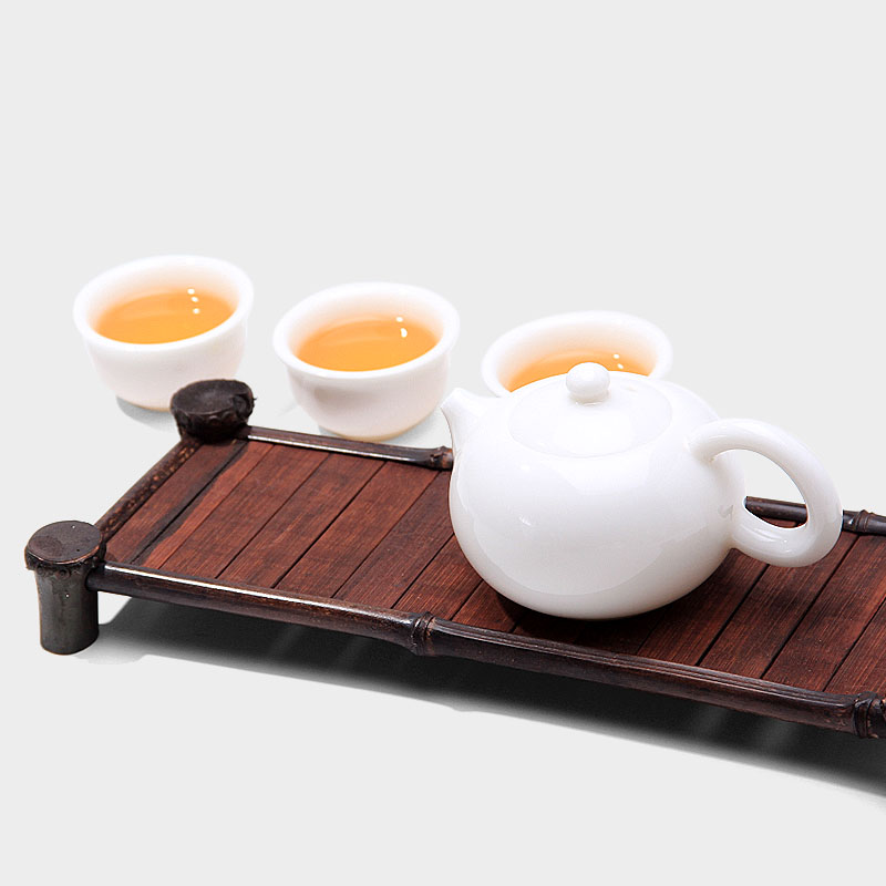 High tea FengTang dehua white porcelain teapot kaolin glaze with frozen jade porcelain xi shi BaoShuang water pot full hand