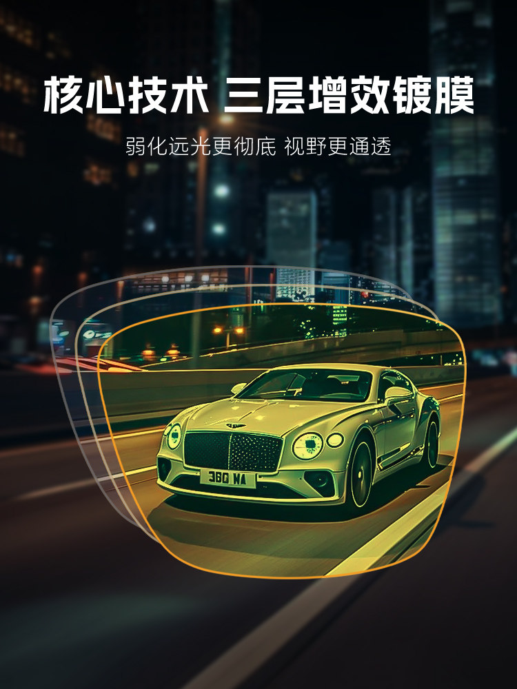 Day and Night Color-Changing Driving Glasses for Men, Special for Driving at Night, Anti-High Beam, Driver's Myopia Night Vision Glasses