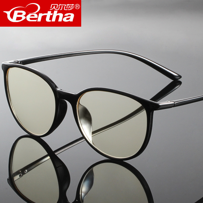 Bertha anti-radiation anti-blue glasses mobile phone computer goggles flat light female tide game male myopia plane mirror