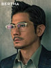 Andy Lau Style Glasses for Men, Suitable for Prescription Lenses, Pure Titanium, Japanese Retro Style, Large Face, Half-Frame for Men