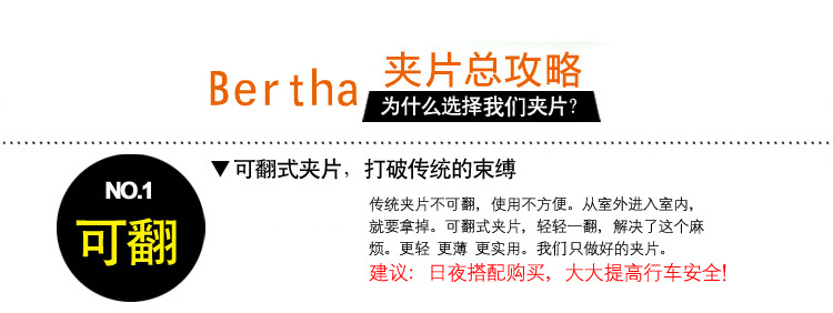 墨鏡Bertha夾片式可上翻偏光眼鏡