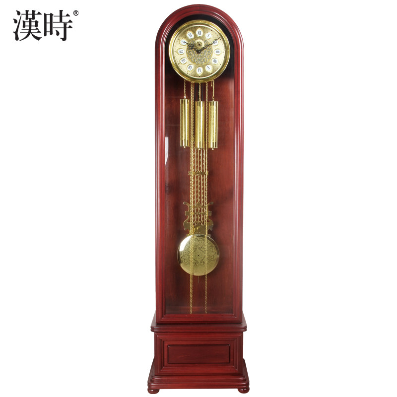 Hanshi modern floor clock living room European-style retro standing clock mechanical grandfather clock German Hermler old clock HG209