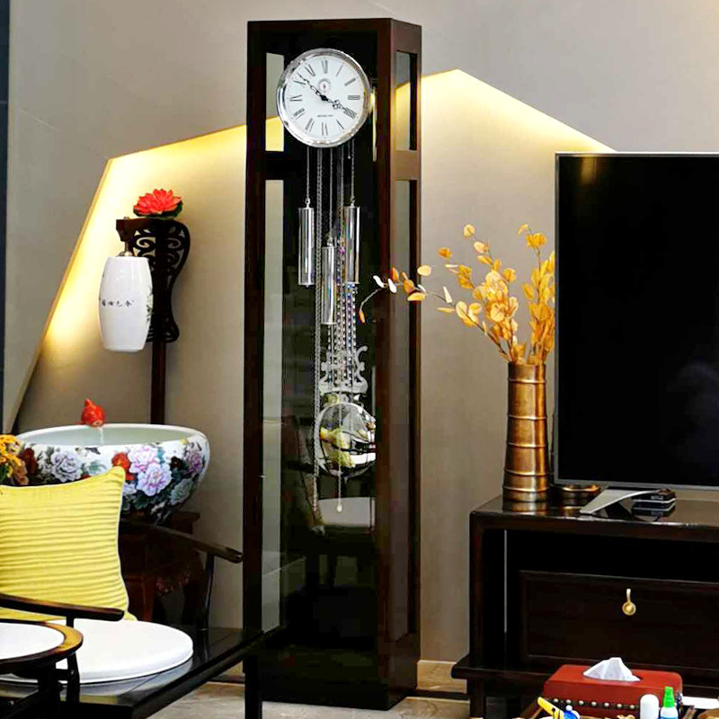 Hanshi European-style floor clock living room modern mechanical grandfather clock simple standing clock German Hermler clock HG618