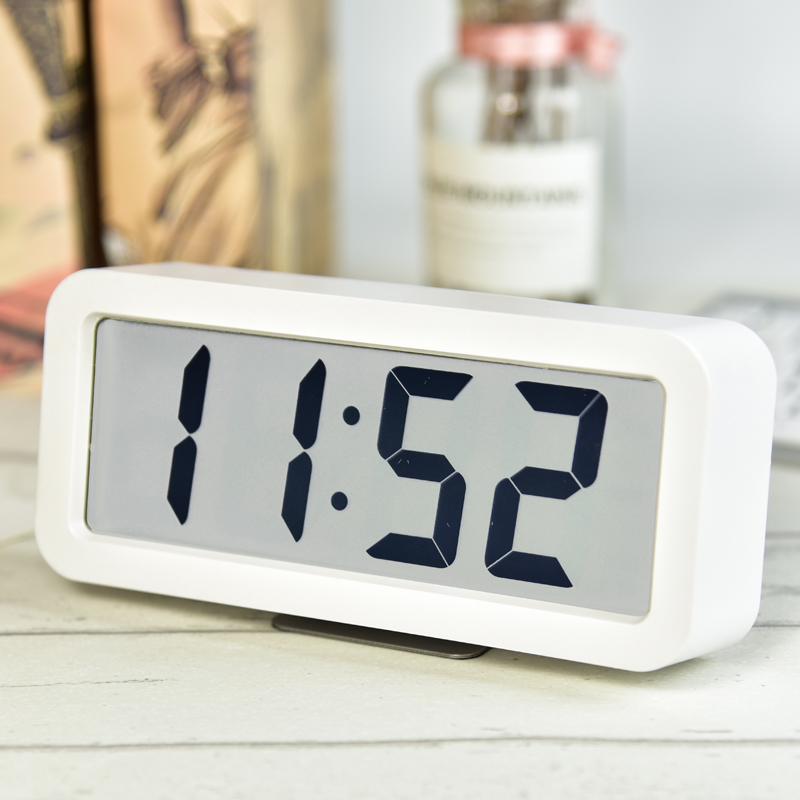 Han clock watch Bedroom bedside alarm clock LCD music ringtone alarm clock Simple decoration desktop counter alarm clock HA919