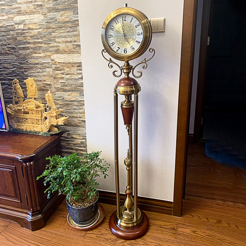 Hanshi living room floor clock light luxury home fashion clock quartz large grandfather clock European modern vertical watch HG6006