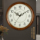 Han clock настенные часы для гостиной из массива дерева в скандинавском стиле в стиле ретро, современные минималистичные креативные круглые часы HW18 mini 2