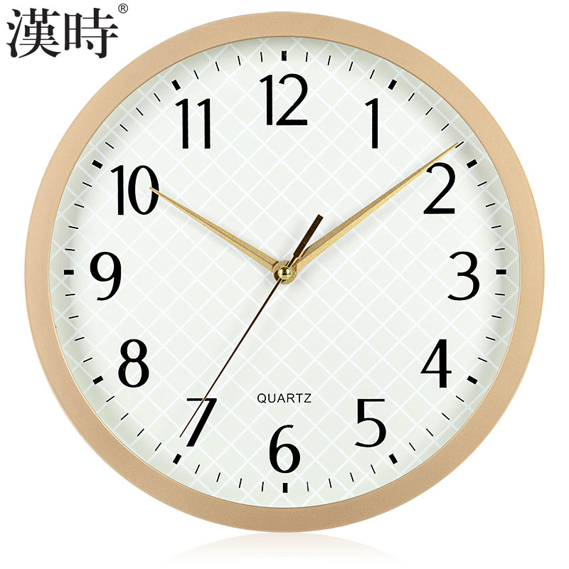 Han's Time Hanging Clock Living Room Fashion Creative Hanging Watch Mute Sweep Seconds Clock Digital Minima Modern Quartz Clock HW50
