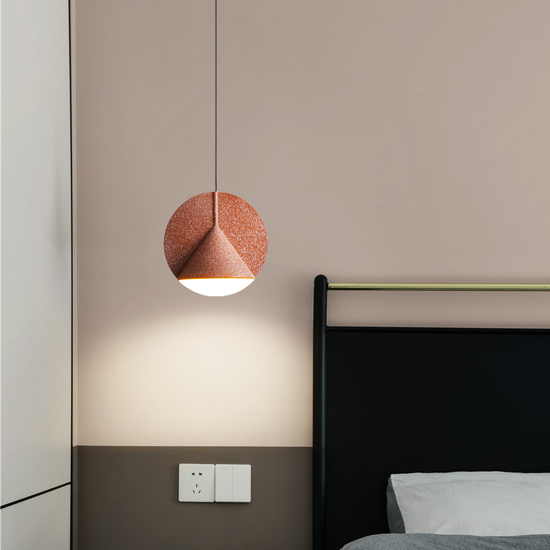 Nordic style bedside small chandelier bedroom ins net red dining room lighting designer creative stamp stamp chandelier