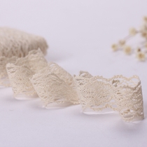 DIY lace accessories doll polyester lace milk white cotton lace cotton straw hat accessories