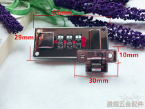 Silver leather box lock left and right iron sheet code pair lock wooden box luggage lock drawer lock drawer lock high quality modern lock