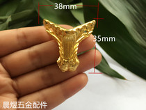 38 * 29mm imitation gold furniture feet alloy feet wooden box feet gift box feet four side feet decorative accessories