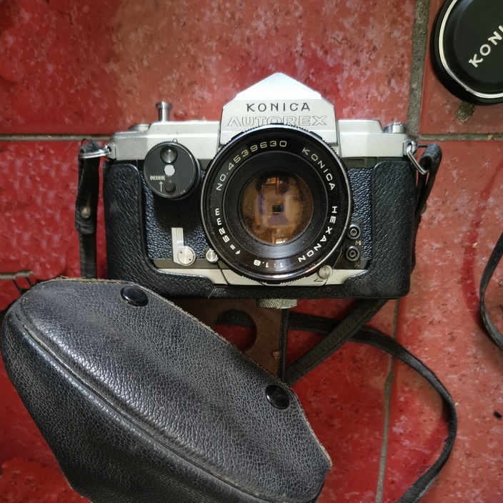 Japanese Konica All-Metal Film Camera + 52 1.8 Metal Lens Original Kit Japanese Konica All-Metal Film Camera + 52 1.8 Metal Lens Original Kit